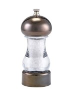 Gun Metal and Acrylic Salt or Pepper Grinder